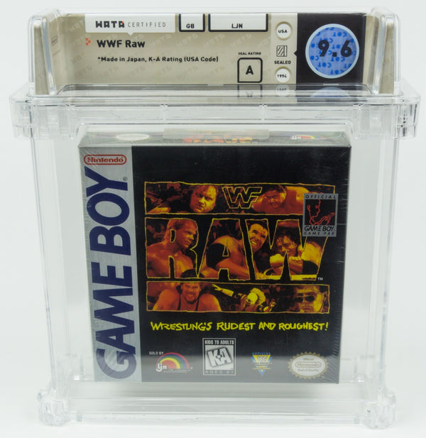 Nintendo Game Boy WWF Raw Sealed WATA 9.6 A no VGA