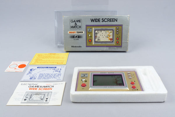 Nintendo Game & Watch Snoopy Tennis 1982 CIB OVP Anleitung Wide Screen SP-30 1