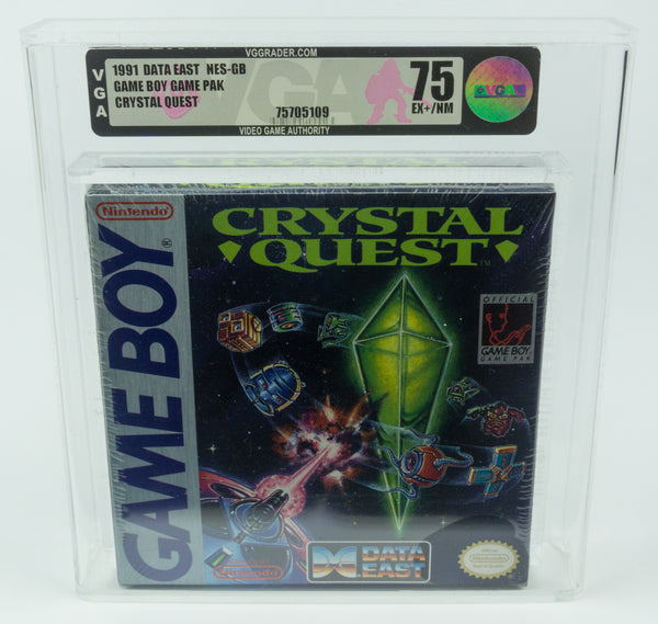 Nintendo Game Boy Crystal Quest GB VGA 75 Ex+ / Near Mint