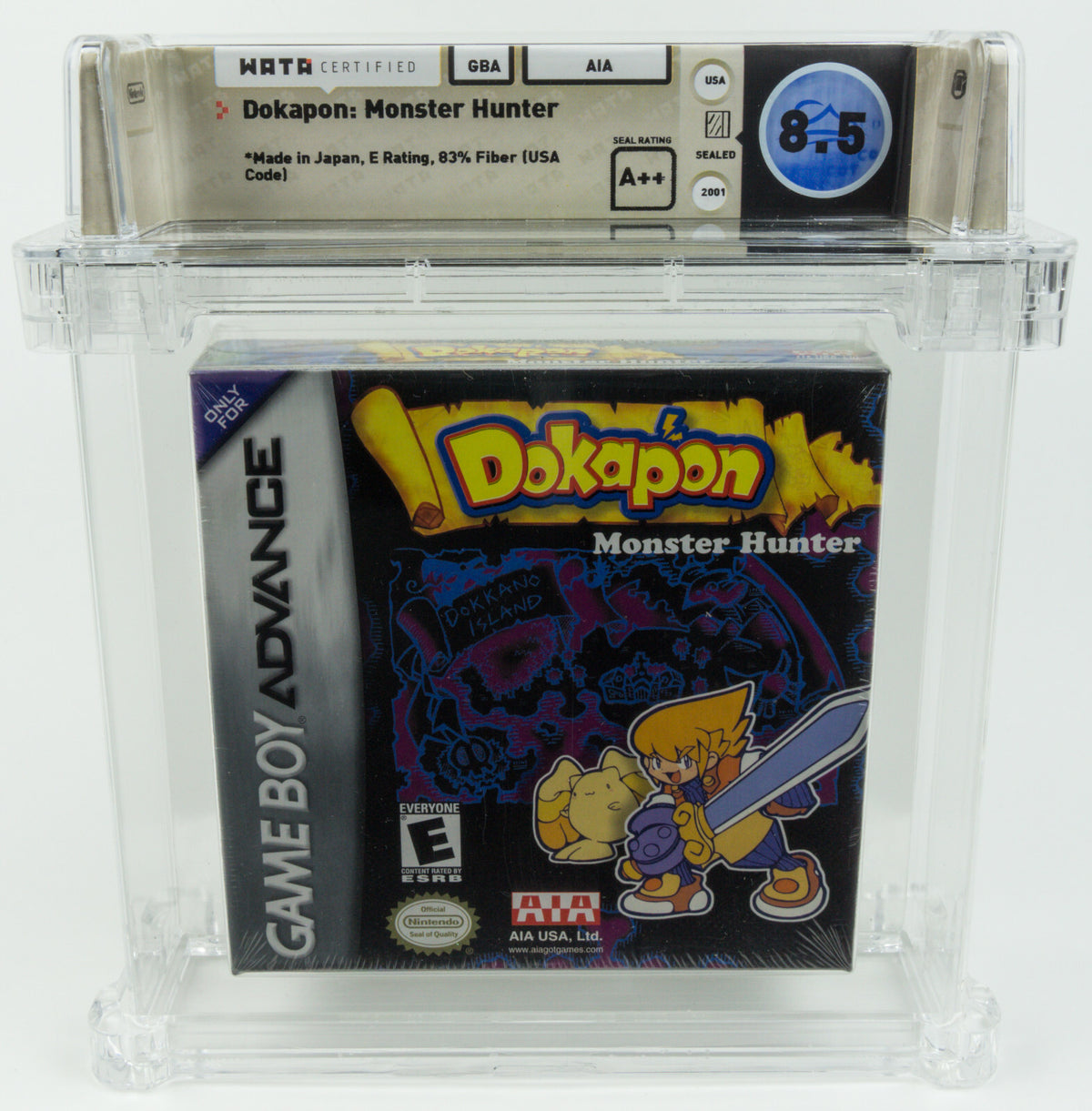Game Boy Advance *Dokapon: Monster Hunter* WATA 8.5 A++ no VGA