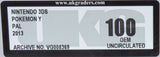 Nintendo 3DS *Pokemon Y* UKG 100 Gem Mint Uncirculated