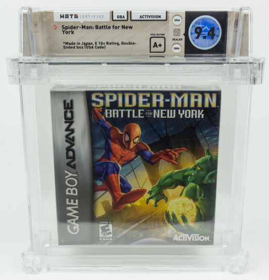 Game Boy Advance *Spider-Man: Battle for New York* GBA Sealed WATA 9.4 A+ no VGA