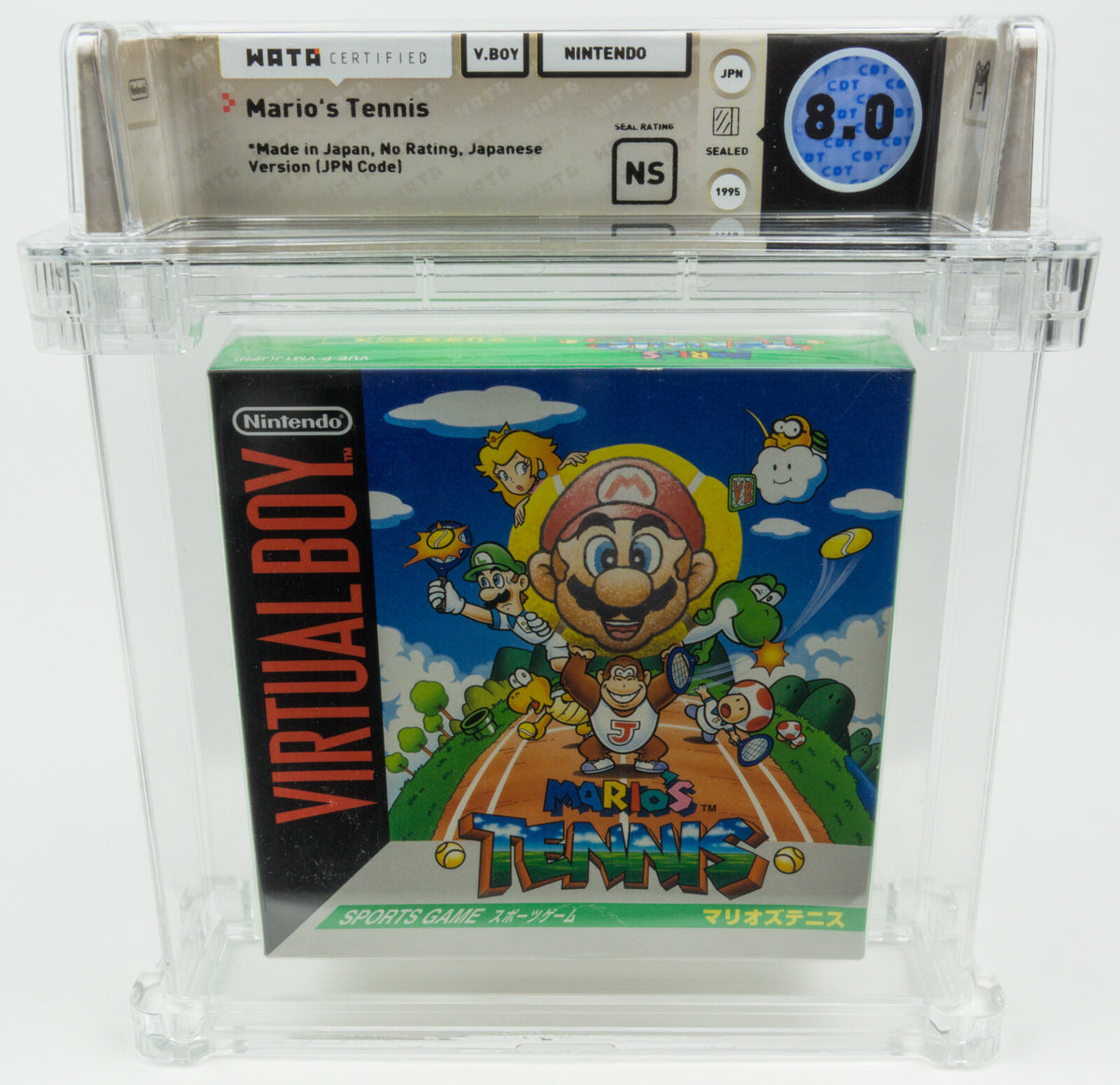 Nintendo Virtual Boy *Mario Tennis* New WATA 8.0 NS no VGA