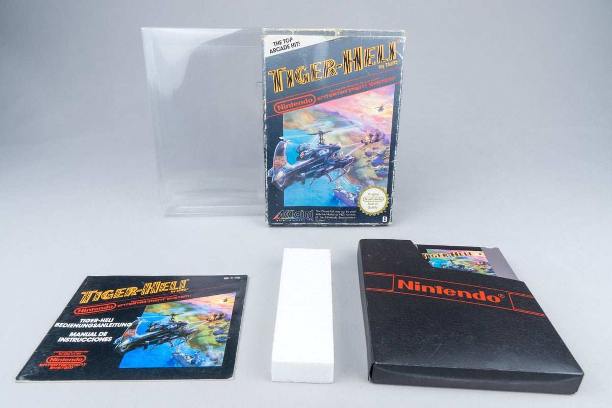 Nintendo NES *Tiger-Heli* OVP CIB PAL B TI-EEC/FRG +