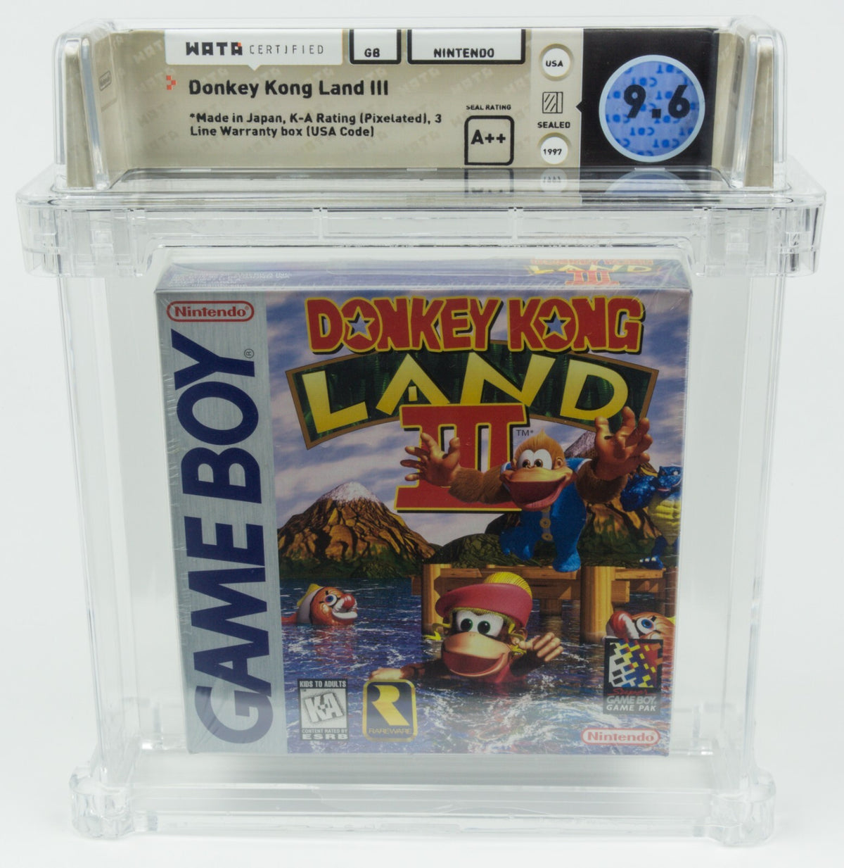 Nintendo Game Boy *Donkey Kong Land III* Sealed WATA 9.6 A++ no VGA