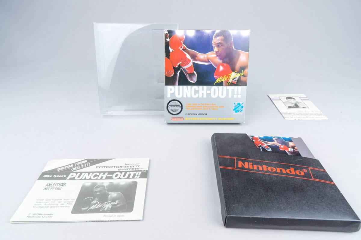 Nintendo NES *Mike Tyson's Punch-Out!!* OVP CIB PAL B PT-EEC/FRG Bienengräber +