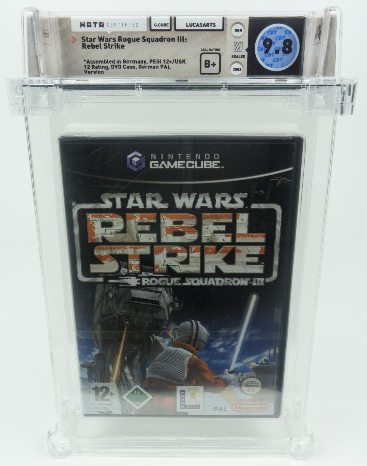 Nintendo Gamecube *Star Wars Rogue Squadron III Rebel Strike* Sealed WATA 9.8 B+