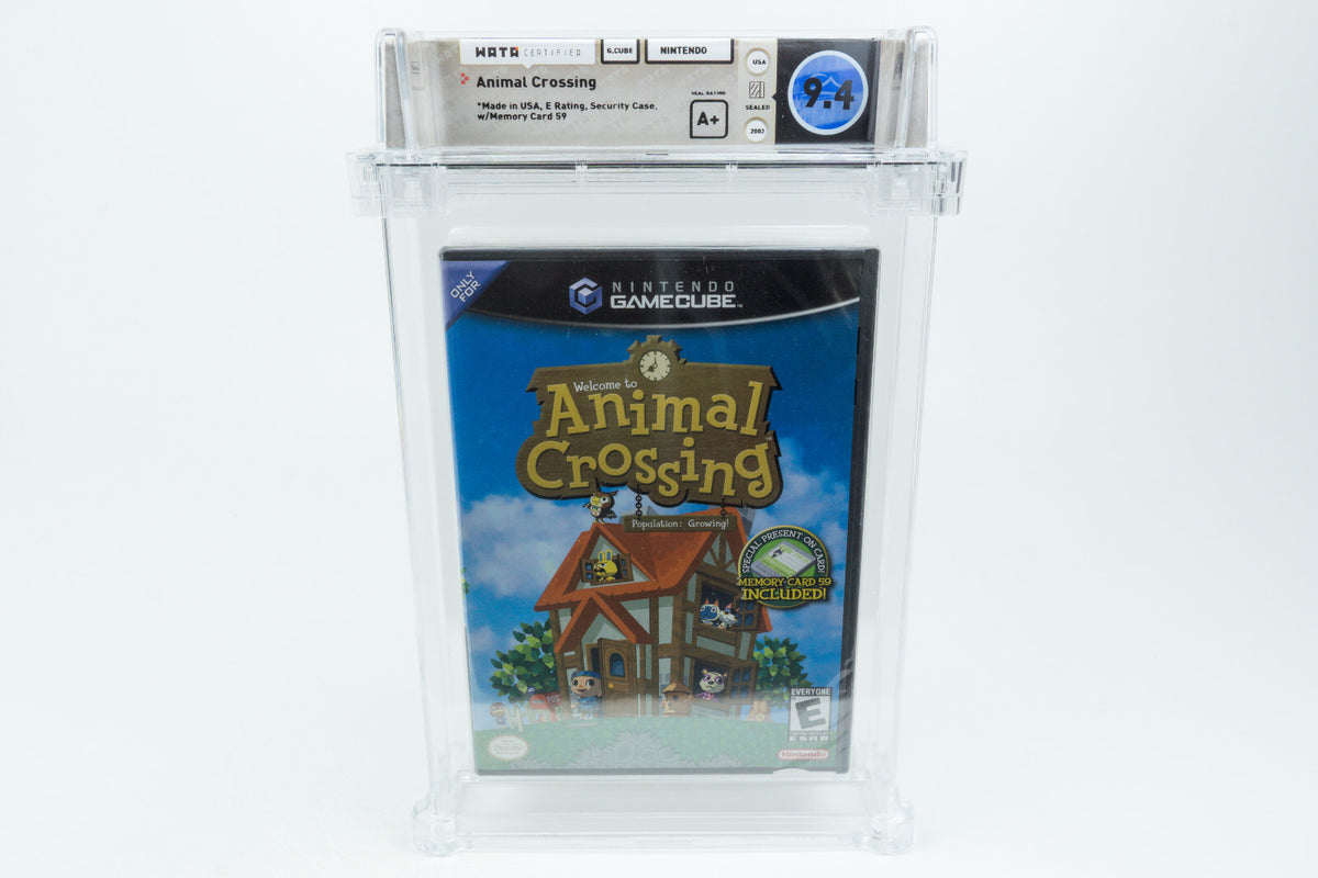 Nintendo Gamecube *Animal Crossing* WATA 9.4 A+ no VGA Black Label
