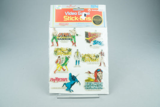 SNK Video Game Stick-Ons Stickers Ikari Warriors Double Dragon 1988 New #2 +