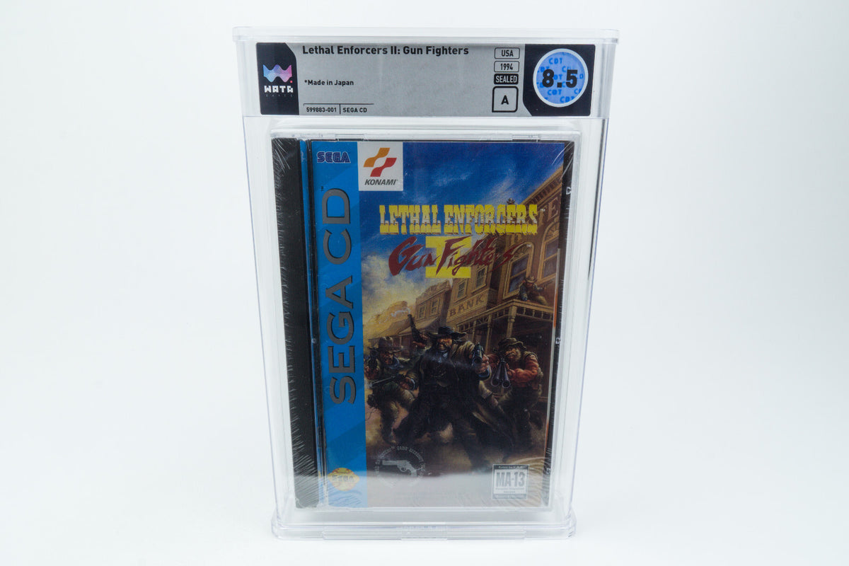 Sega CD *Lethal Enforcers II: Gun Fighters* Sealed WATA 8.5 A no VGA