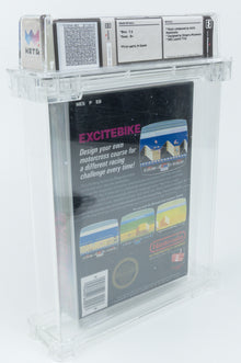 Nintendo NES *Excitebike* Sealed WATA 7.5 B+ no VGA Round SOQ Rev-A POP 5
