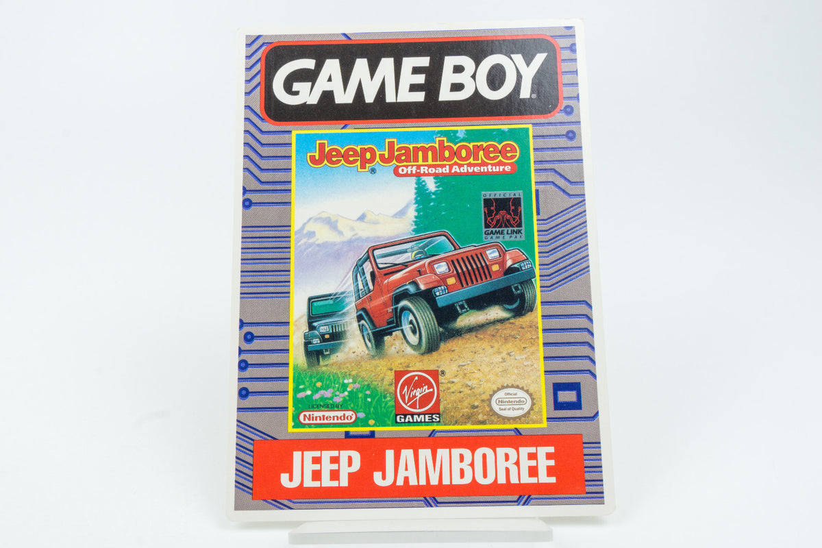 Nintendo Game Boy *Jeep Jamboree* USA Vidpro Werbe-Displaykarte
