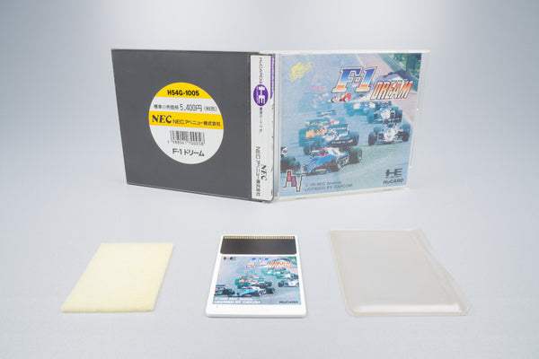 PC Engine *F-1 Dream* OVP Anleitung HuCard NTSC-J