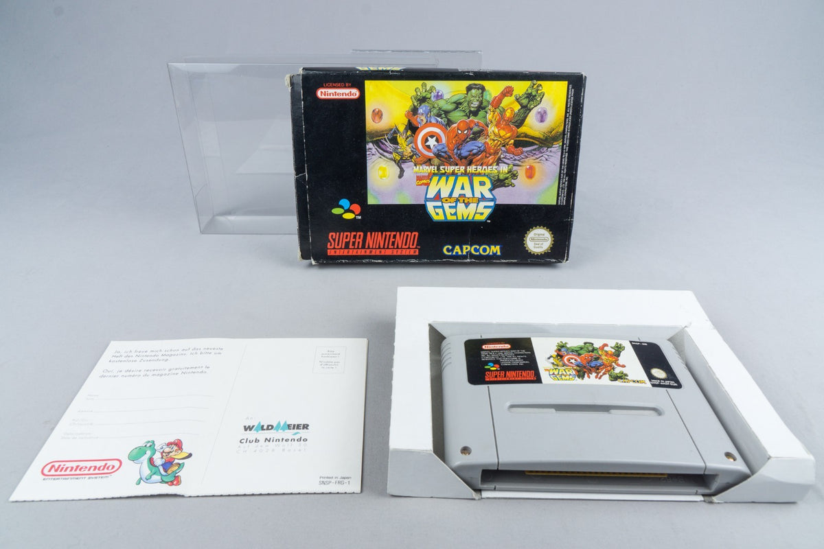 Marvel Super Heroes in War of the Gems Super Nintendo SNES OVP AHZP-EUR