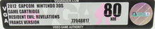 Nintendo 3DS *Resident Evil: Revelations* VGA 80 Near Mint France