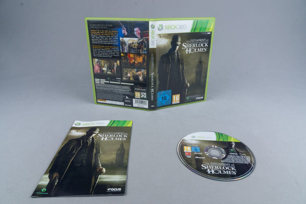 Das Testament des Sherlock Holmes Xbox 360 OVP mit Anleitung