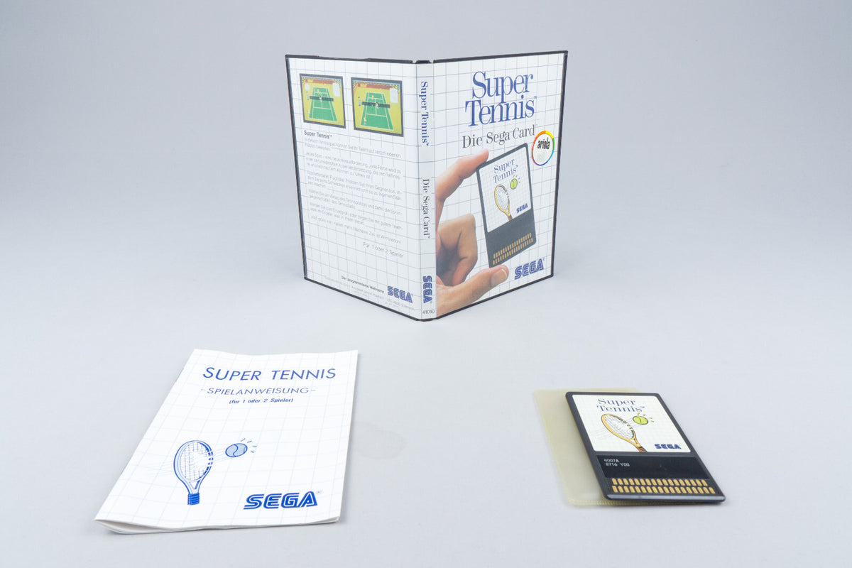 Sega Master System *Super Tennis* OVP mit Anleitung The Sega Card #4