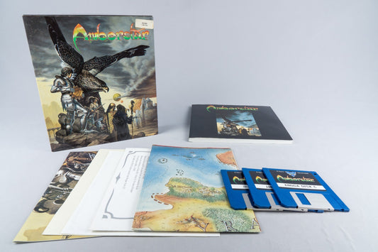 Commodore Amiga *Amberstar* in OVP mit Anleitung Map Poster Big Box #1