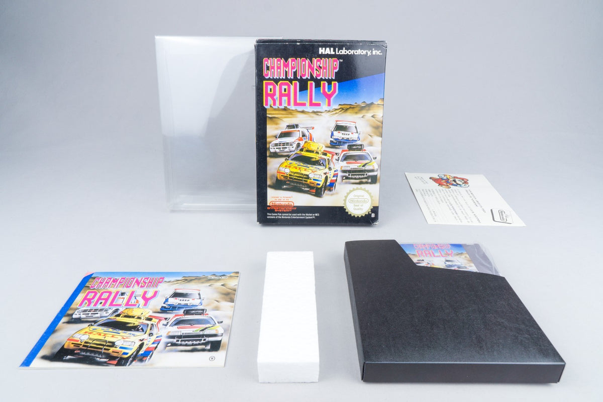 Nintendo NES *Championship Rally* OVP CIB PAL B 29-ESP +