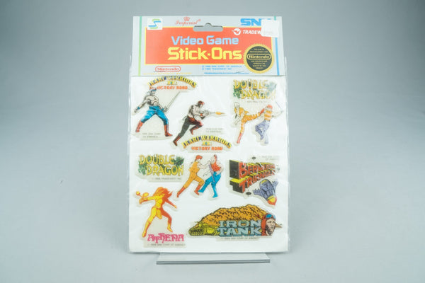 SNK Video Game Stick-Ons Stickers Ikari Warriors Double Dragon 1988 New #4 +