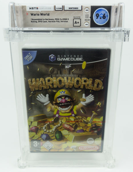 Nintendo Gamecube *Wario World* Sealed WATA 9.6 A+ no VGA Red Strip