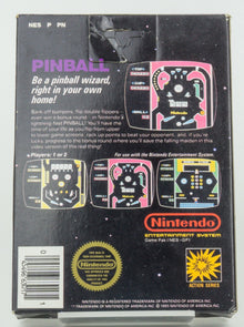Nintendo NES *Pinball* CIB Hangtab 5-Screw No NES TM NTSC USA