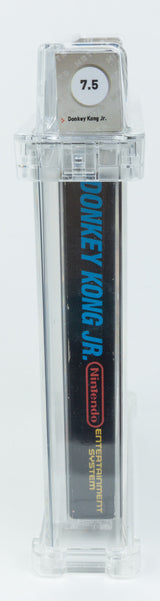 Nintendo NES *Donkey Kong Jr.* WATA 7.5 CIB Round SOQ Hangtab NTSC POP 1