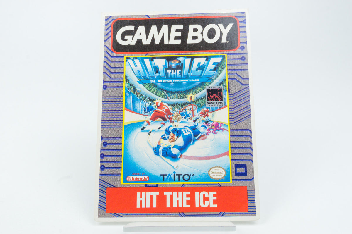 Nintendo Game Boy *Hit The Ice* USA Vidpro Werbe-Displaykarte