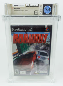 Playstation 2 *Burnout* PS2 Sealed WATA 9.4 A First Print no VGA