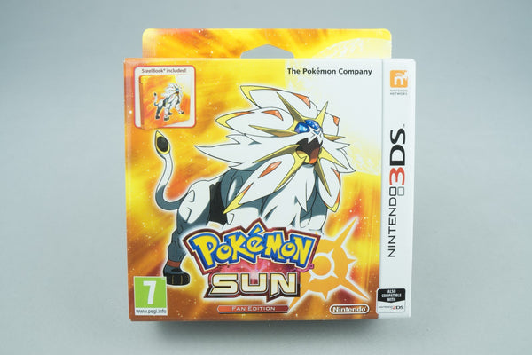 Nintendo 3DS *Pokémon Sun - Fan Edition* New / Neu mit Steelbook