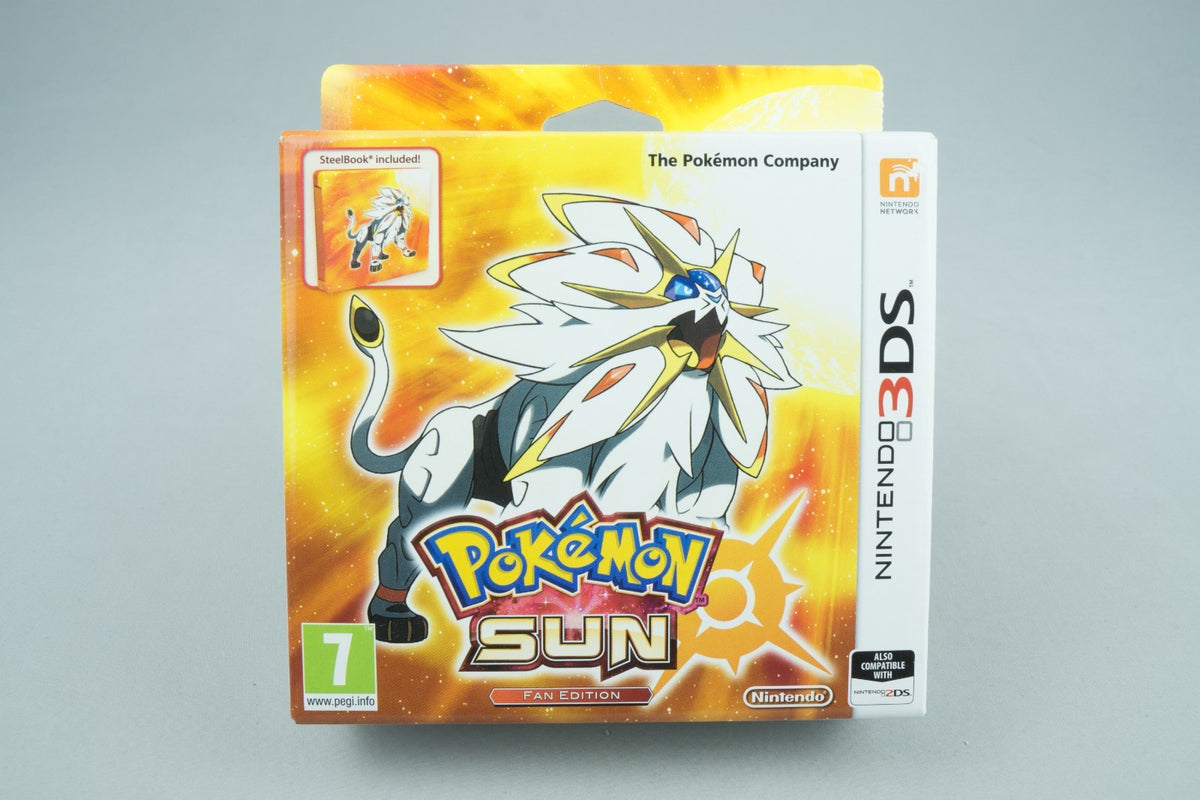 Nintendo 3DS *Pokémon Sun - Fan Edition* New / Neu mit Steelbook