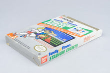 Nintendo NES *Family Fun Fitness: Stadium Events* OVP CIB PAL B SD-FRG +