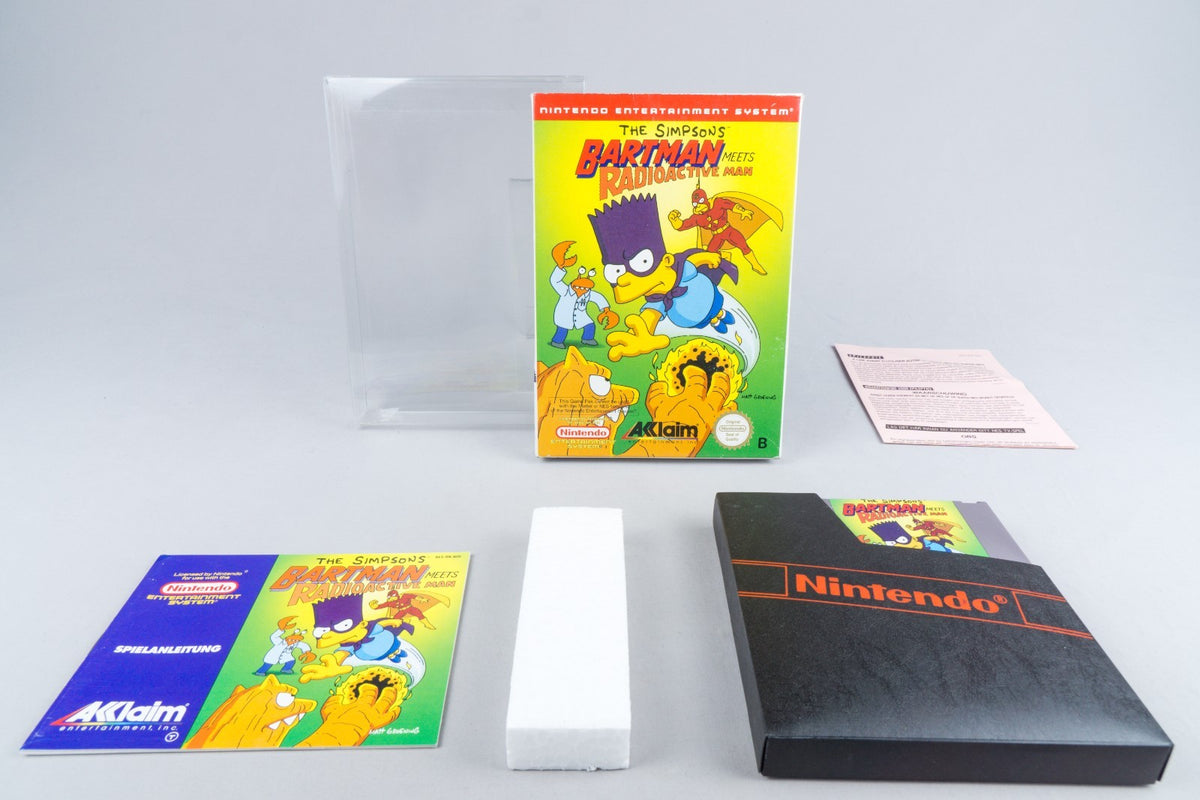 Nintendo NES *The Simpsons: Bartman Meets Radioactive Man* OVP PAL B RN-NOE +