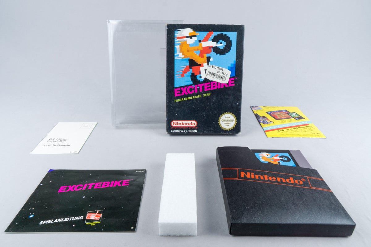 Nintendo NES *Excitebike* OVP CIB PAL B EB-NOE +