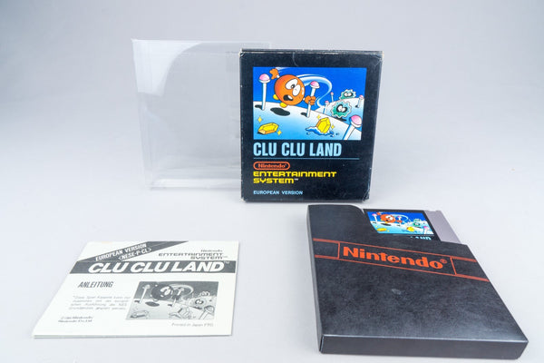 Nintendo NES *Clu Clu Land* OVP CIB PAL B CL-EEC/FRG Bienengräber +