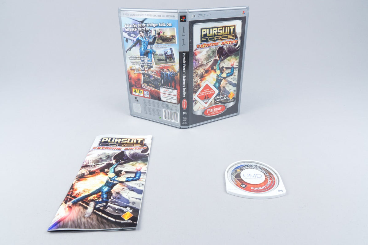 Sony PSP *Pursuit Force: Extreme Justice* OVP mit Anleitung Platinum USK 18