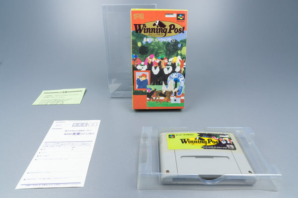 Super Famicom Winning Post SFC OVP with Reg Card without Manual NTSC-J
