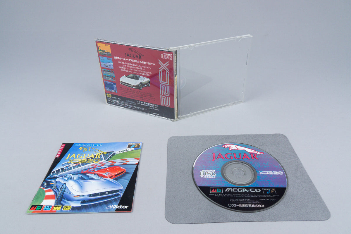 Sega Mega CD *Jaguar XJ220* OVP CIB NTSC-J
