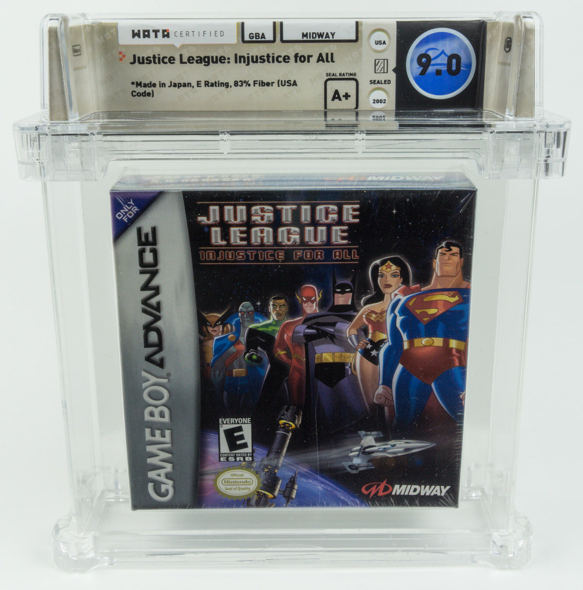 Game Boy Advance *Justice League: Injustice for All* WATA 9.0 A+ no VGA