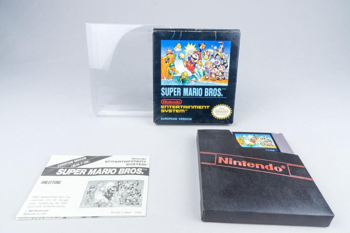 Nintendo NES *Super Mario Bros.* OVP CIB PAL B SM-EEC/FRG Bienengräber +