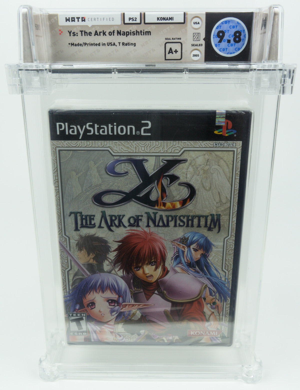 Playstation 2 *Y's: The Ark of Napishtim* PS2 Sealed WATA 9.8 A+ no VGA