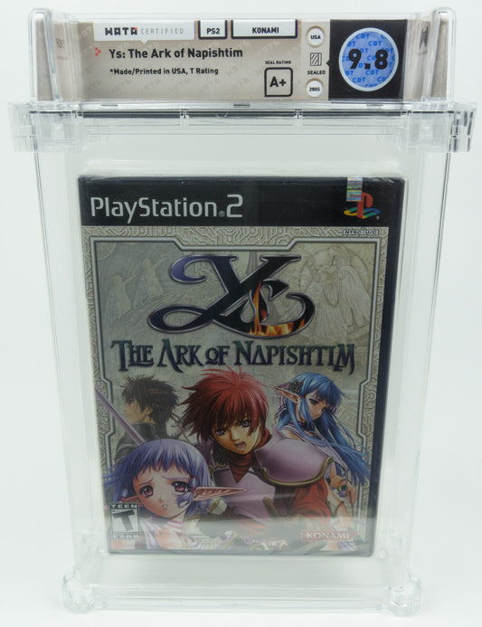 Playstation 2 *Y's: The Ark of Napishtim* PS2 Sealed WATA 9.8 A+ no VGA