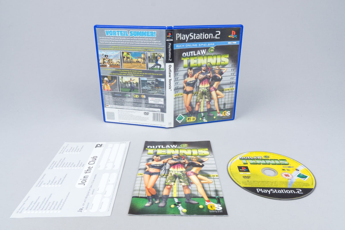 Playstation 2 *Outlaw Tennis* PS2 OVP mit Anleitung