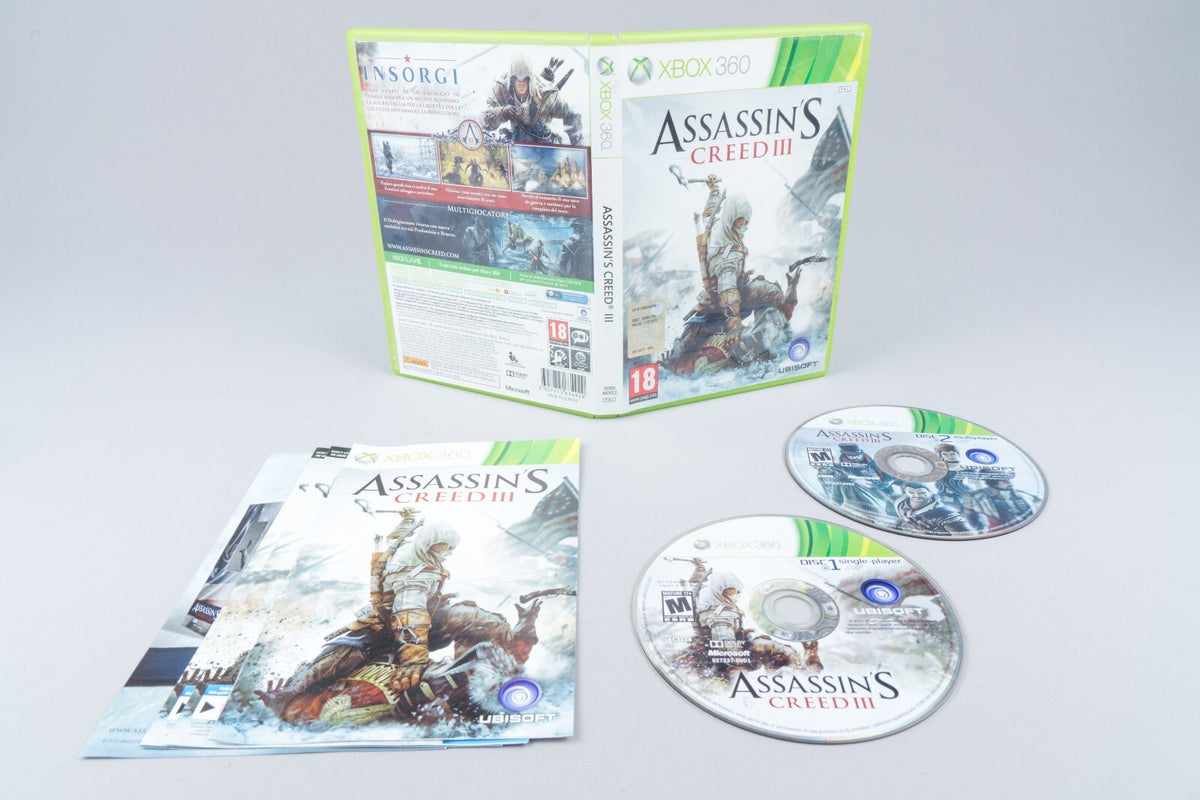 Xbox 360 *Assassin's Creed III* OVP mit Anleitung [IT Import]