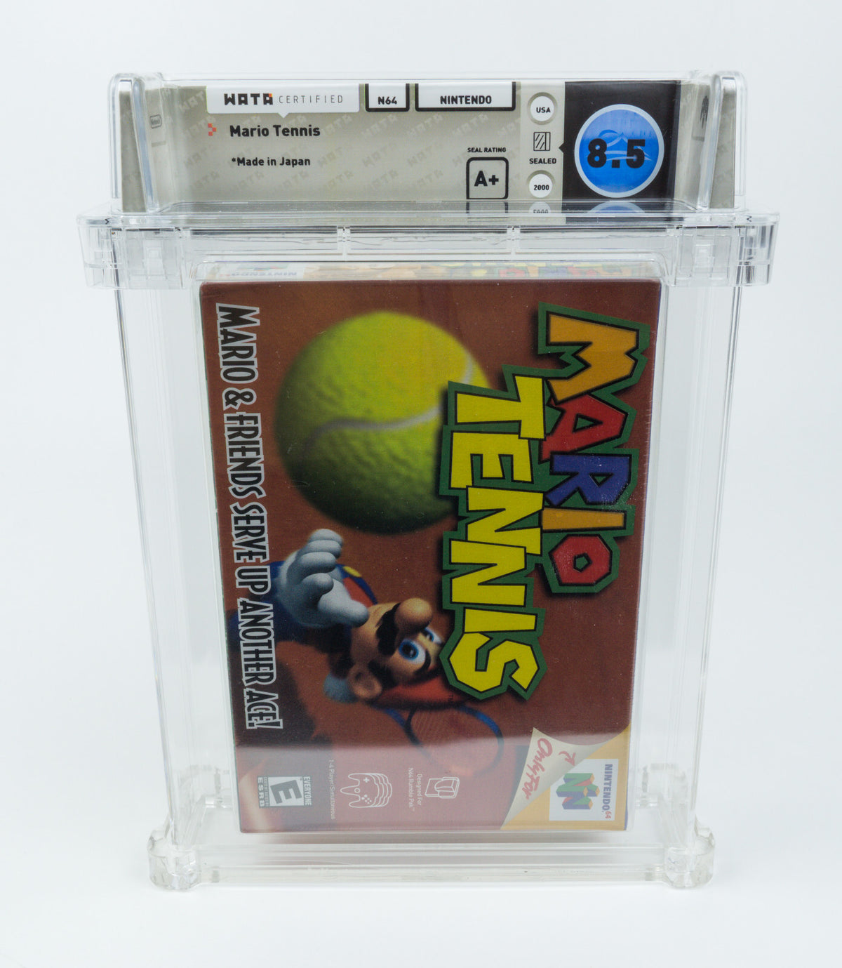 Nintendo 64 *Mario Tennis* N64 WATA 8.5 A+ no VGA only 5 better in POP
