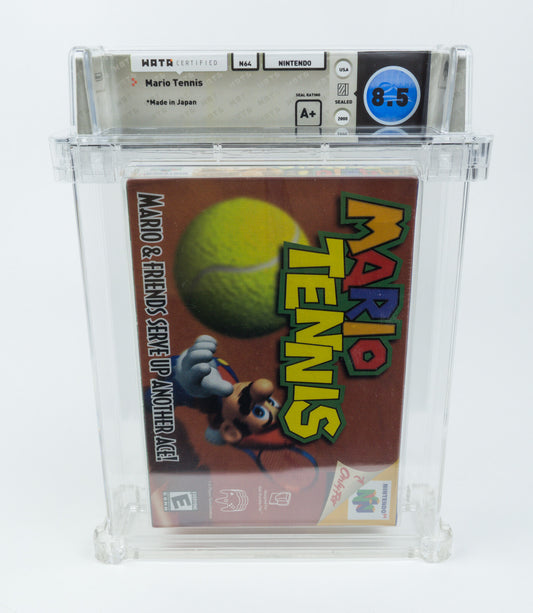 Nintendo 64 *Mario Tennis* N64 WATA 8.5 A+ no VGA only 5 better in POP