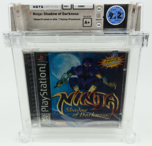 Playstation 1 *Ninja: Shadow of Darkness* PS1 New / Sealed / WATA 9.2 A+ no VGA