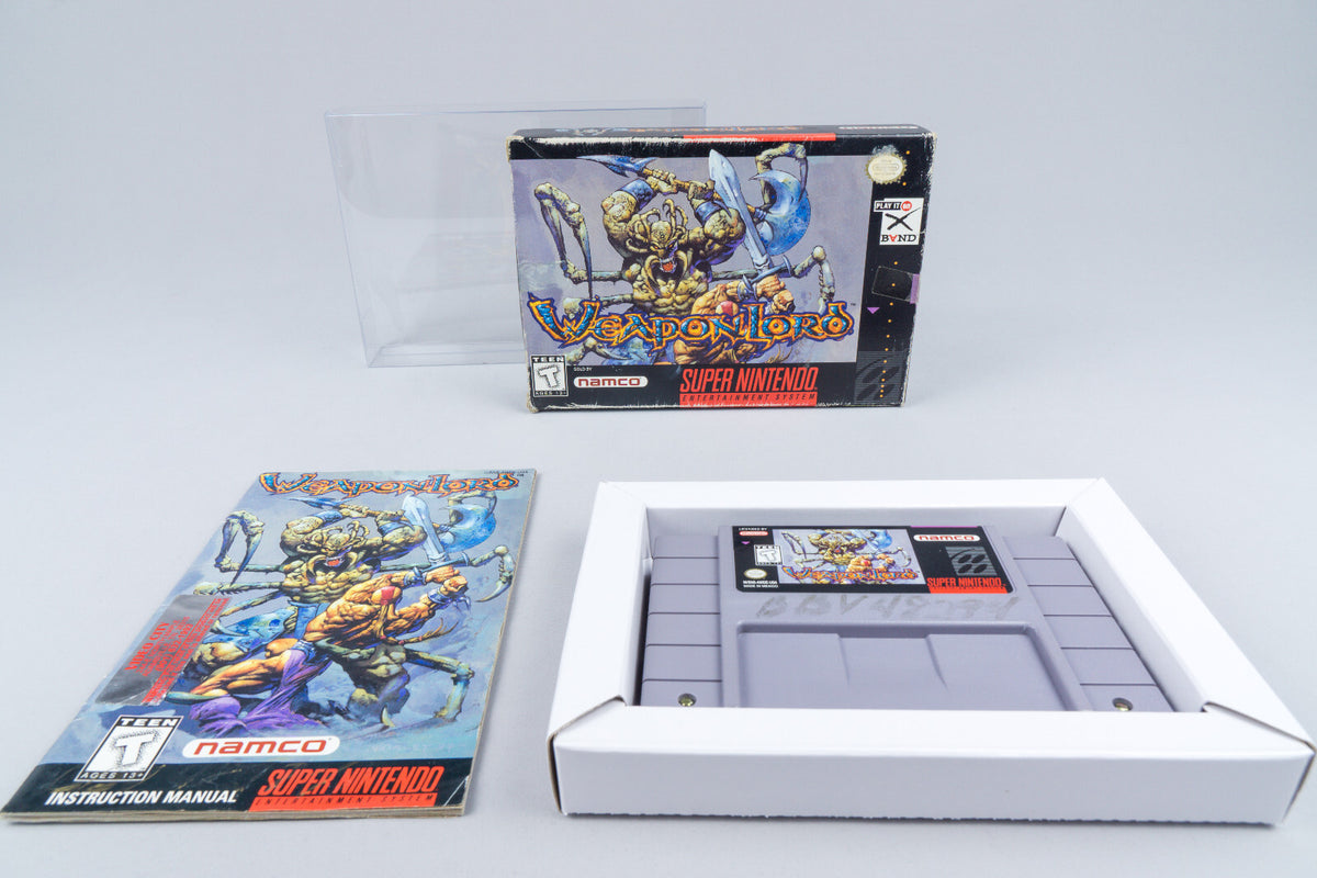 Super Nintendo *WeaponLord* SNES OVP CIB NTSC-U/C AWDE-USA
