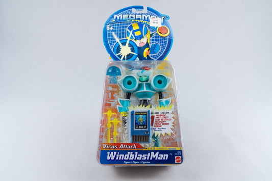 Mattel *Megaman NT Warrior Virus Attack - WindblastMan* 2004 Action Figur New