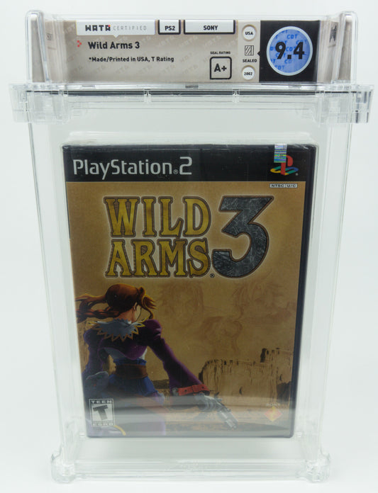 Playstation 2 *Wild Arms 3* PS2 WATA 9.4 A+ no VGA